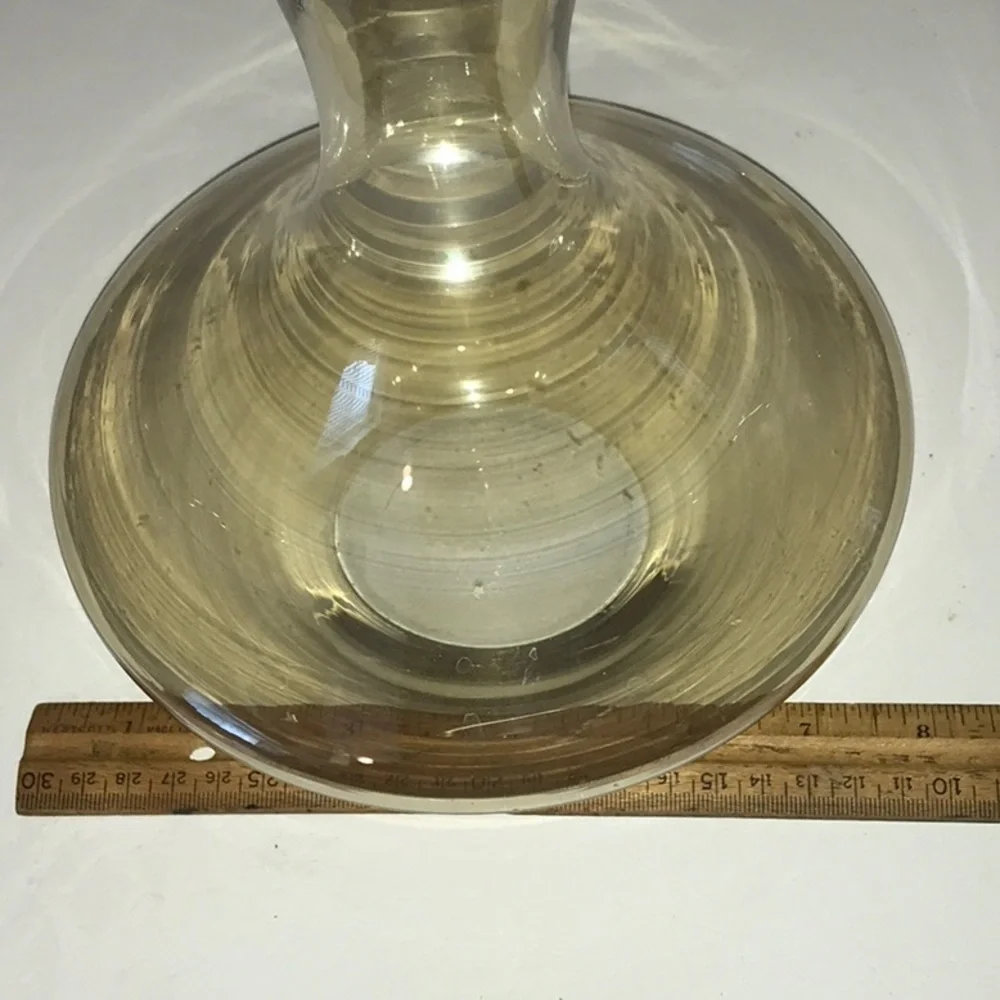 Ships Wine Decanter Slant Top W/ Round Bottom Champagne Crystal Decanter